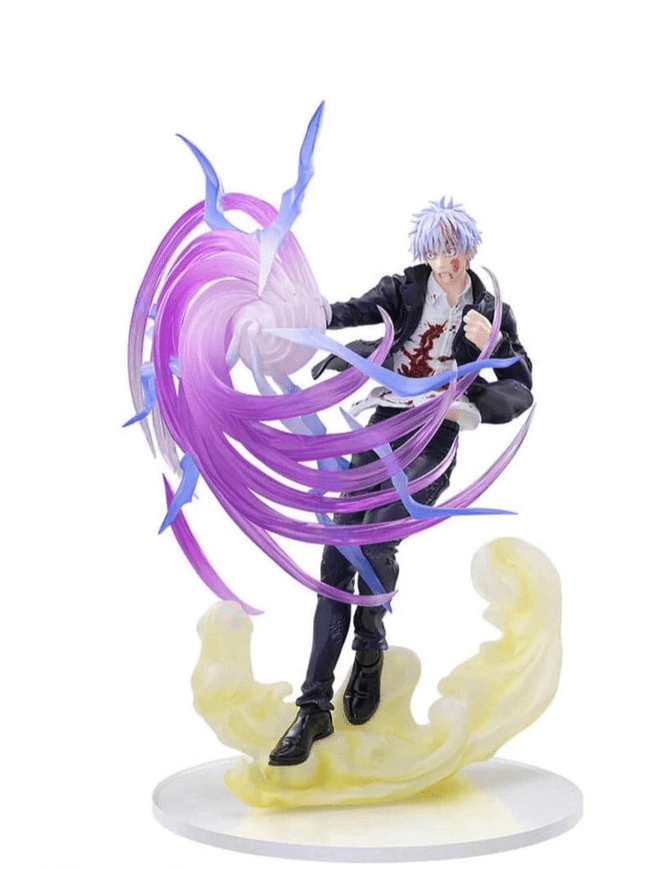 JUJUTSU KAISEN FIGURA SATORU GOJO HOLLOW PURPLE KYOSHIKI MURASAKI LUMINASTA COMO NUEVA STOCK JAPÓN 5-6 sem.