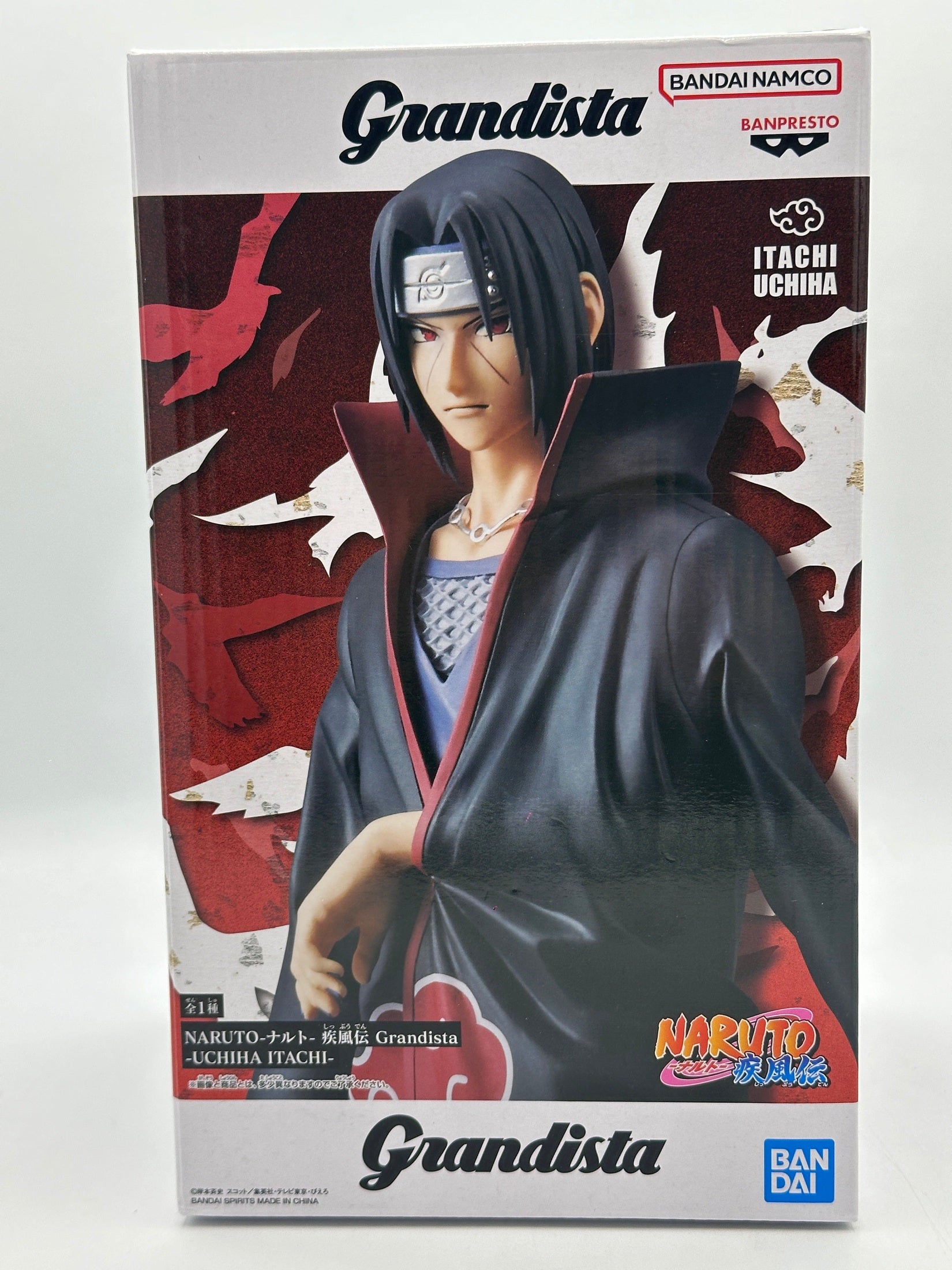 NARUTO SHIPUDDEN FIGURA ITACHI UCHIHA GRANDISTA COMO NUEVA PREVENTA 3-4 sem. Banpresto Otaku Village