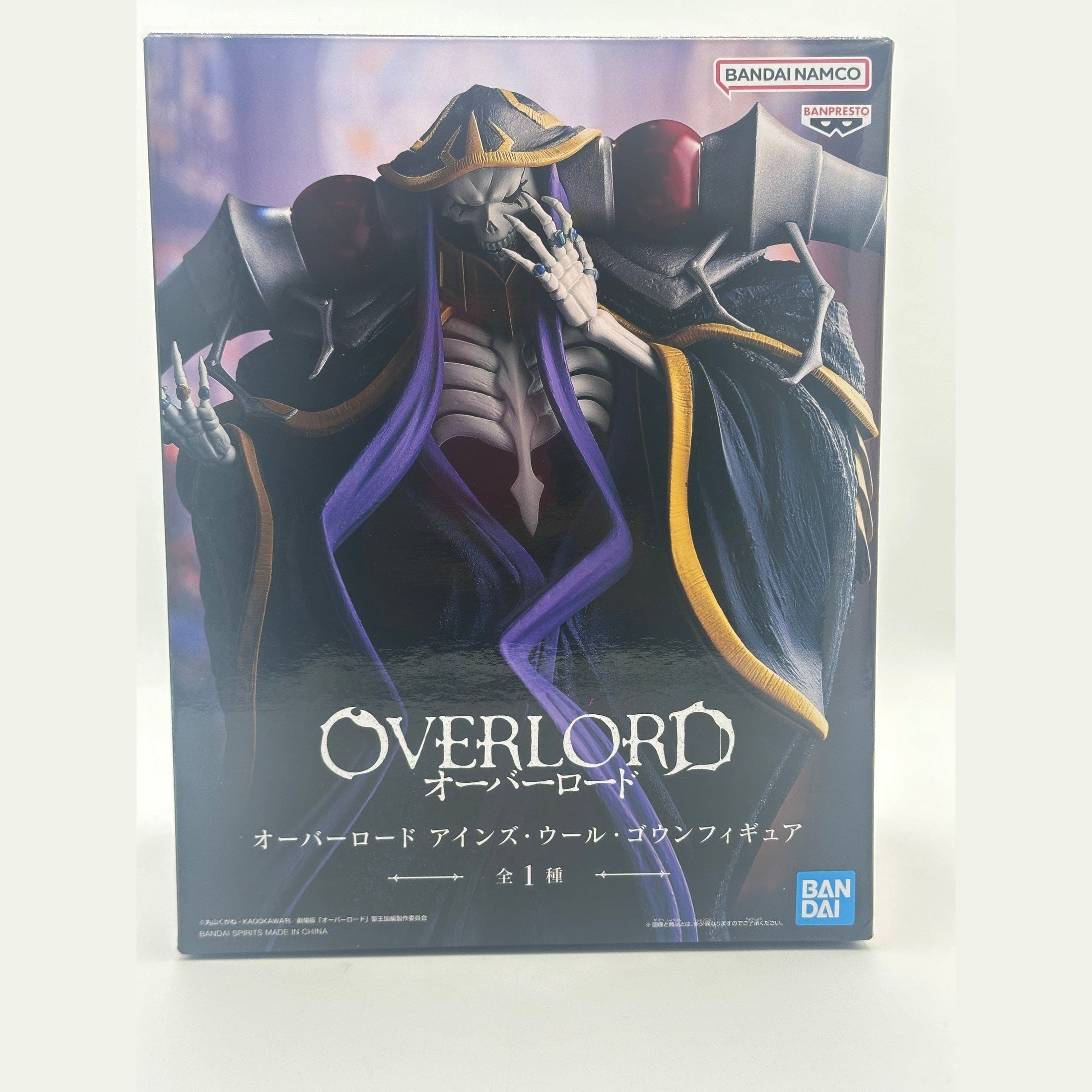 OVERLORD FIGURA AINZ OOAL GOWN BANPRESTO COMO NUEVA