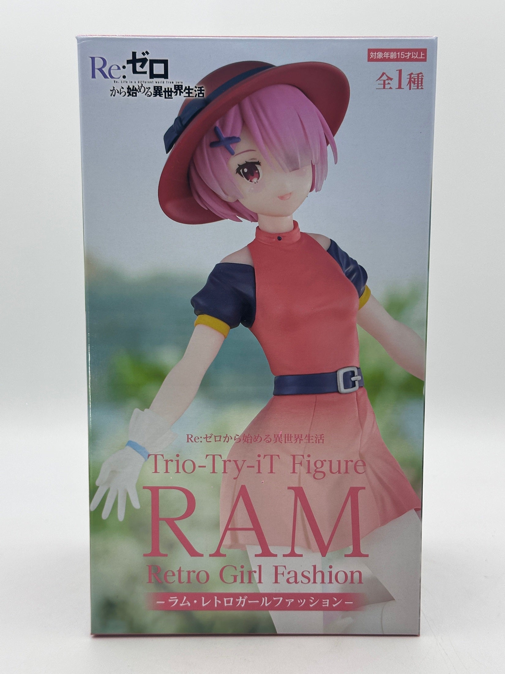 RE: ZERO STARTING LIFE IN ANOTHER WORLD TRIO-TRY-IT FIGURE RAM RETRO GIRL FASHION MUY BUEN ESTADO Furyu Otaku Village